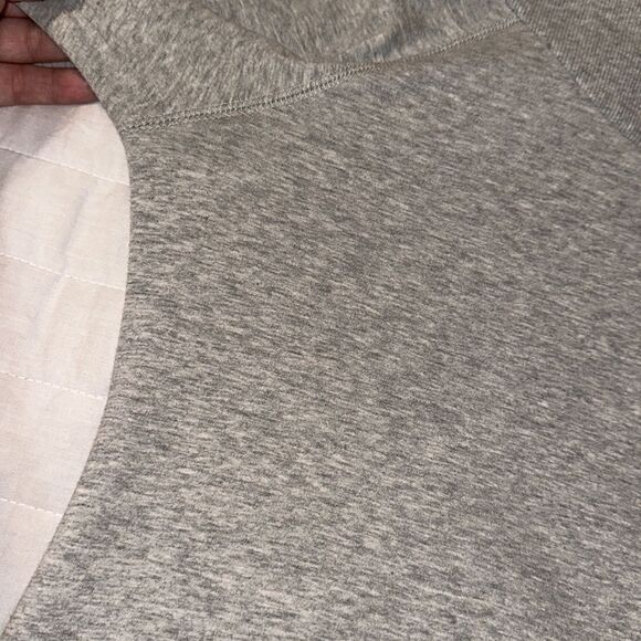 Motherhood Maternity S Gray Heather French Terry Cloth Cowlneck Sweatshirt - Picture 11 of 11